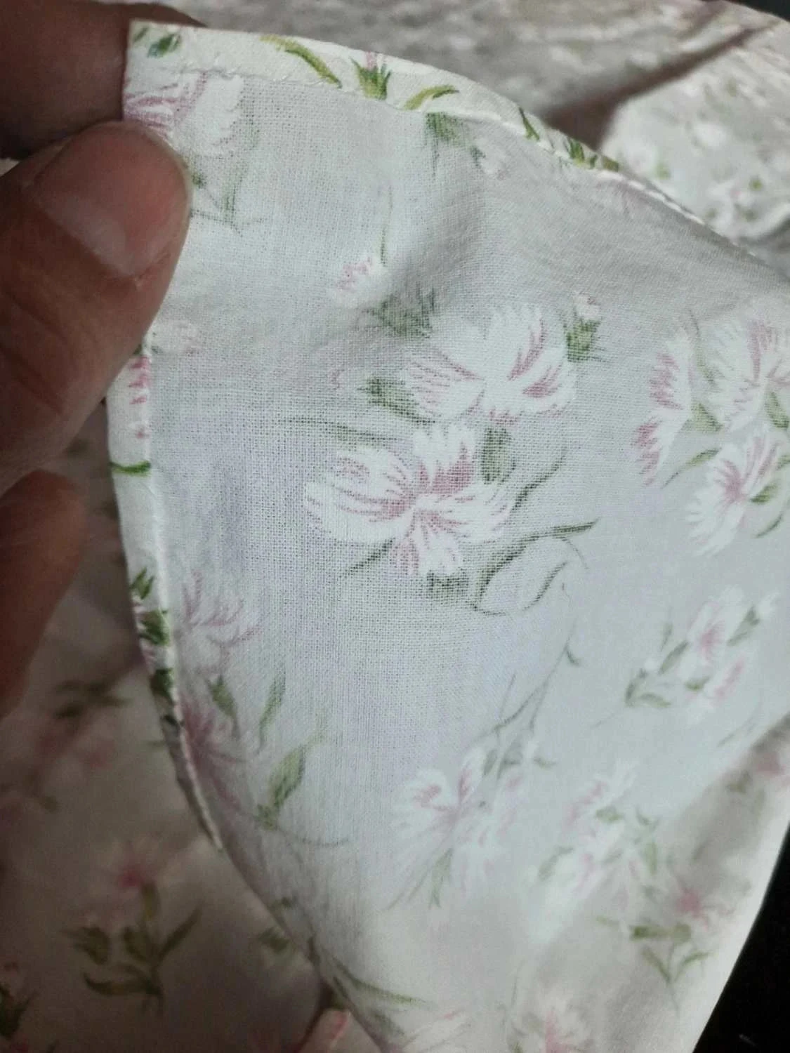 🥀Pequeña mantelería nueva de algodón y sus 9 servilletas. Fait Main. – photo 4